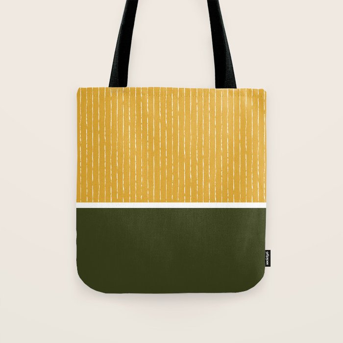 Mustard & Olive Tote Bag Gallery Image 1