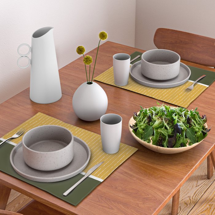 Mustard & Olive Placemat Gallery Image 2
