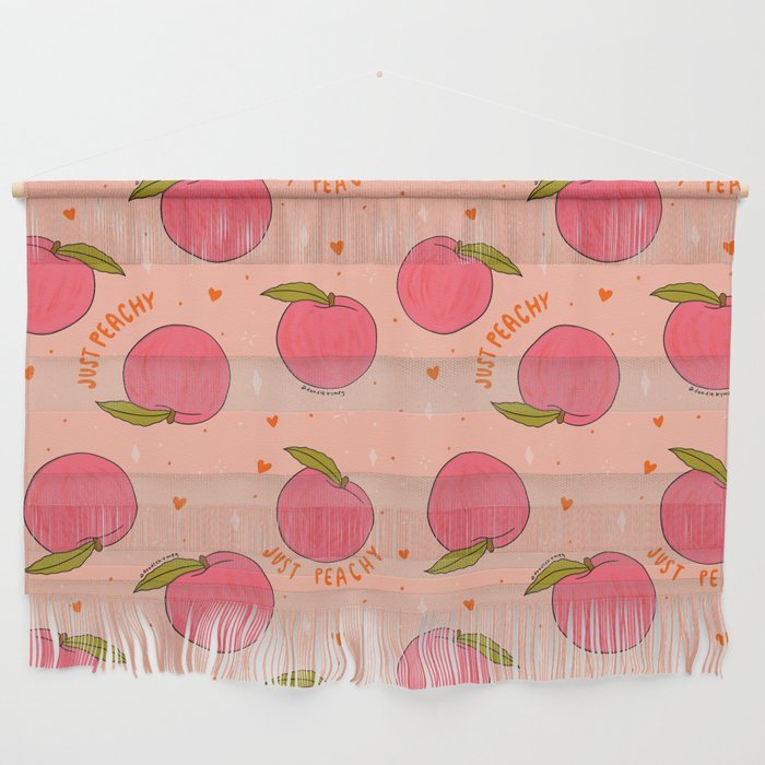 Peach Print Wall Hanging Gallery Image 1