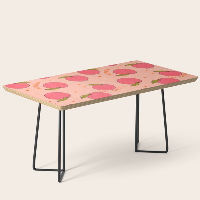 Peach Print Coffee Table Gallery Image 1