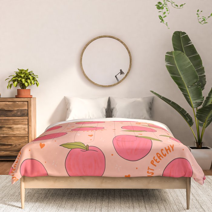 Peach Print Comforter Gallery Image 3