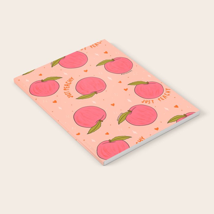 Peach Print Notebook Gallery Image 2