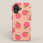Peach Print iPhone Case Gallery Image 1