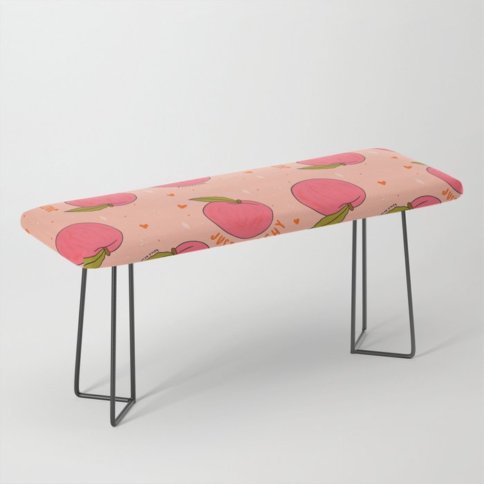 Peach Print Bench Gallery Image 1