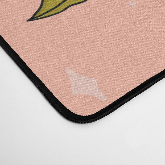 Peach Print Desk Mat Gallery Image 4