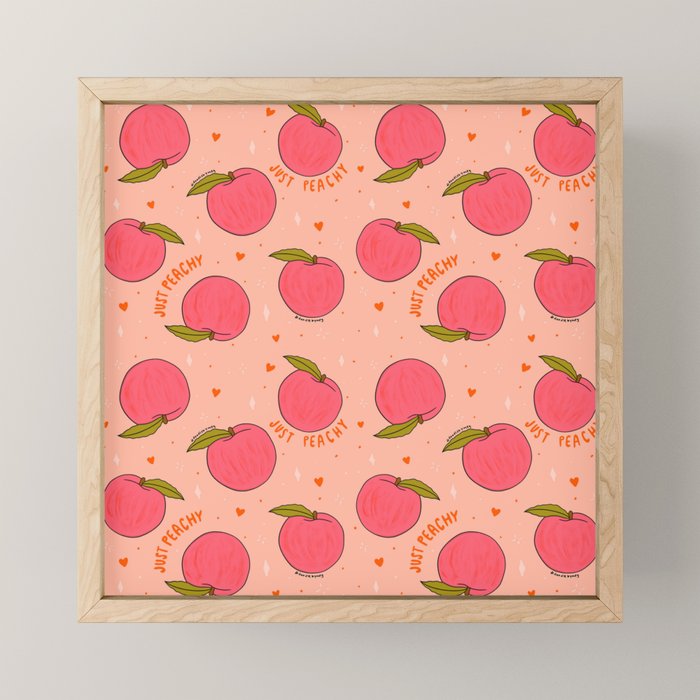 Peach Print Mini Art Print Gallery Image 1