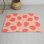 Peach Print Rug Gallery Image 1