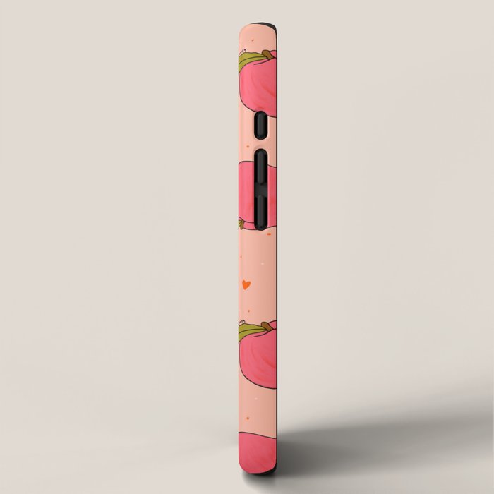 Peach Print iPhone Case Gallery Image 2
