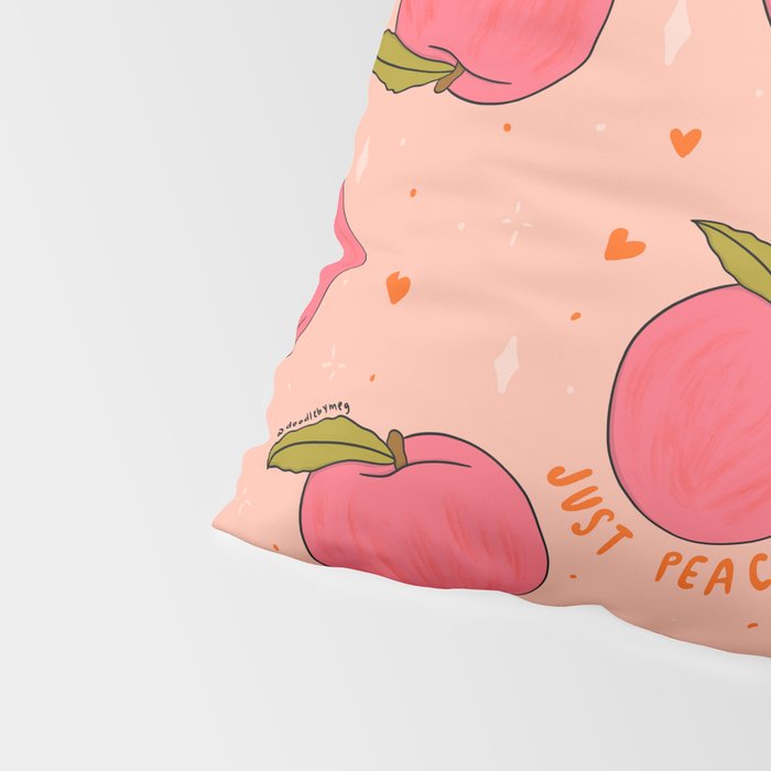 Peach Print Pillow Sham Gallery Image 4