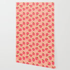 Peach Print Wallpaper Gallery Image 2