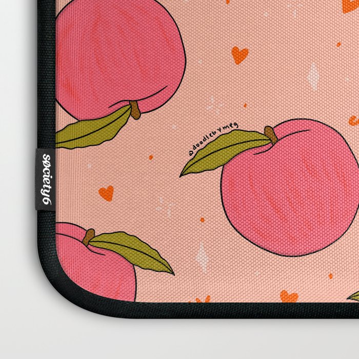 Peach Print Laptop Sleeve Gallery Image 3