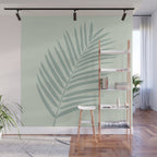 Palm Leaf Sage Wall Mural Gallery Image 1