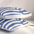 Line art organic shape in blue Pillow Sham Gallery Image 3