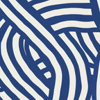 Line art organic shape in blue Coffee Mug Gallery Image 2
