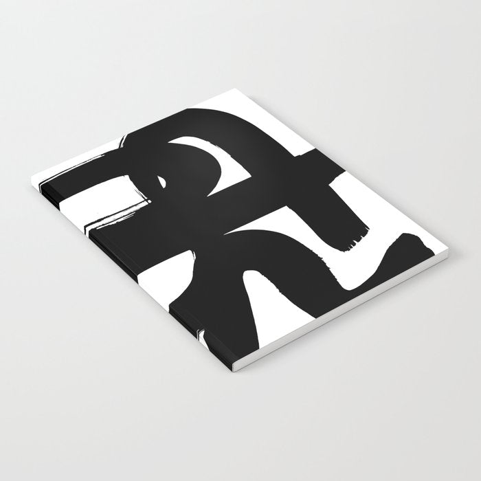 Slithering Ink White Background Notebook Gallery Image 1