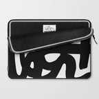 Slithering Ink White Background Laptop Sleeve Gallery Image 2