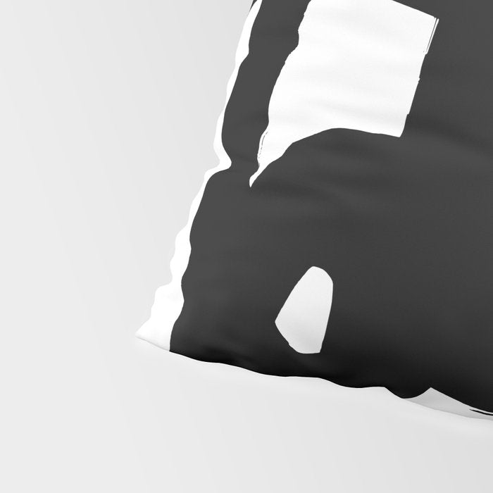 Slithering Ink White Background Pillow Sham Gallery Image 4