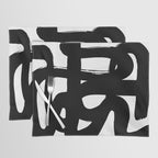 Slithering Ink White Background Placemat Gallery Image 1