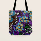 Authentic Aboriginal Art - Untitled Tote Bag Gallery Image 1