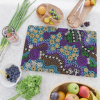 Authentic Aboriginal Art - Untitled Cutting Board Gallery Image 2