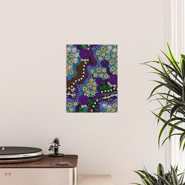 Authentic Aboriginal Art - Untitled Poster Gallery Image 2