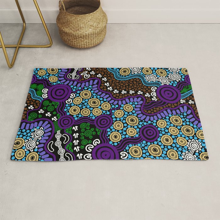 Authentic Aboriginal Art - Untitled Rug Gallery Image 1