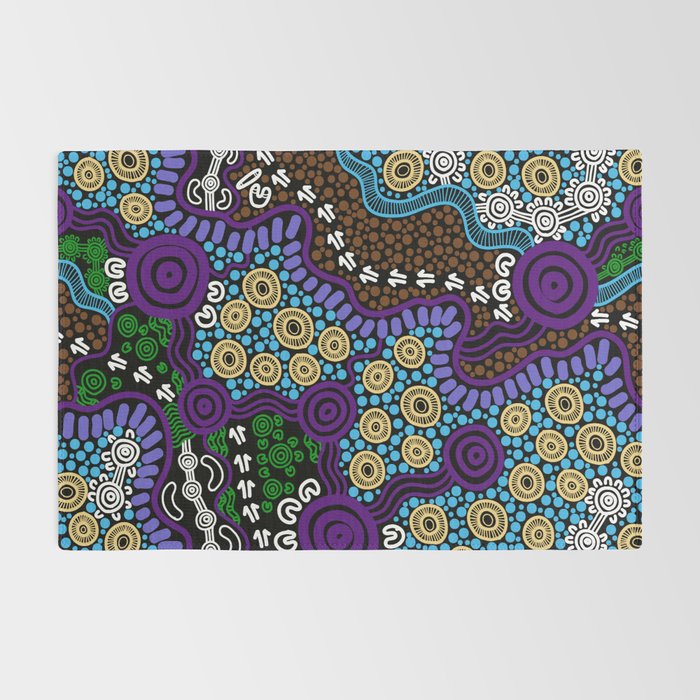 Authentic Aboriginal Art - Untitled Rug Gallery Image 2