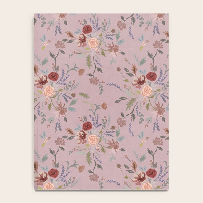Bohemian Watercolor Floral - Cool Pink Notebook Gallery Image 4
