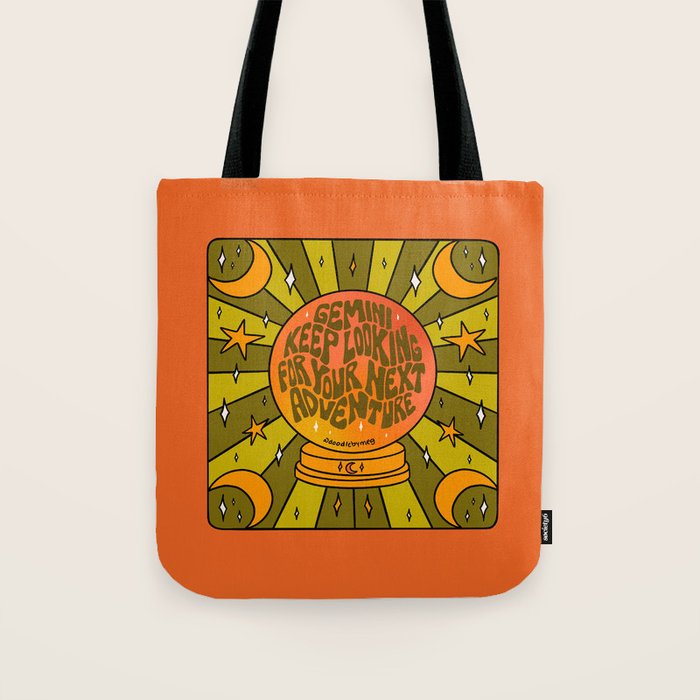 Gemini Crystal Ball Tote Bag Gallery Image 1