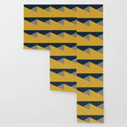Envelope - Minimalist Geometric Color Block in Light Mustard Yellow, Navy Blue, and Gray Wallpaper Gallery Image 3