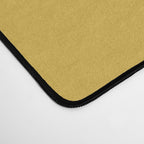 Envelope - Minimalist Geometric Color Block in Light Mustard Yellow, Navy Blue, and Gray Desk Mat Gallery Image 4
