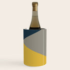 Envelope - Minimalist Geometric Color Block in Light Mustard Yellow, Navy Blue, and Gray Wine Chiller Gallery Image 3