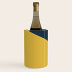 Envelope - Minimalist Geometric Color Block in Light Mustard Yellow, Navy Blue, and Gray Wine Chiller Gallery Image 2