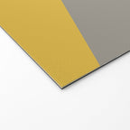 Envelope - Minimalist Geometric Color Block in Light Mustard Yellow, Navy Blue, and Gray Welcome Mat Gallery Image 2