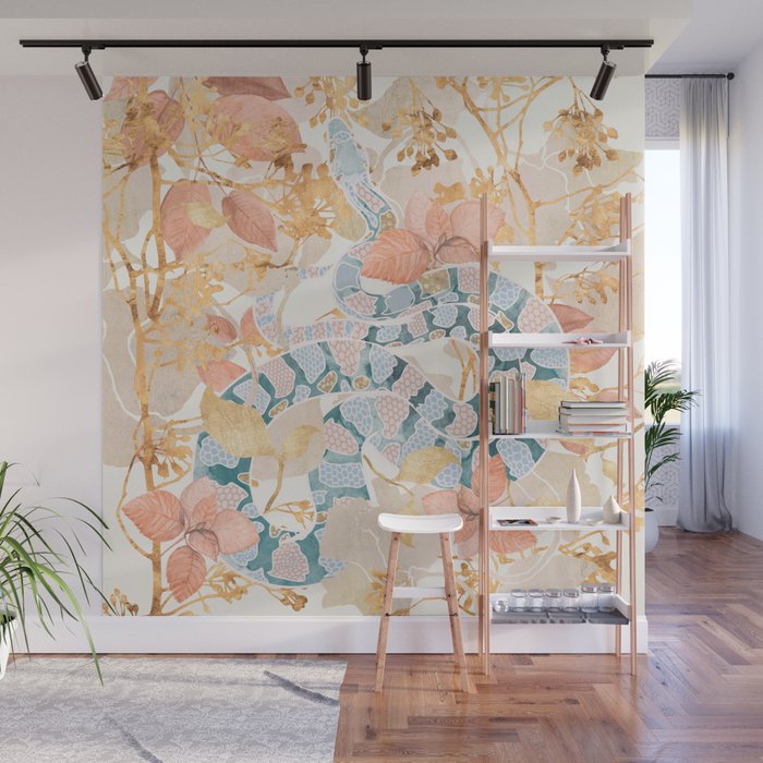 Coral Spring Garden Wall Mural Gallery Image 1
