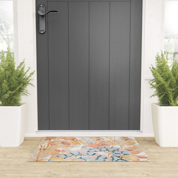 Coral Spring Garden Welcome Mat Gallery Image 3