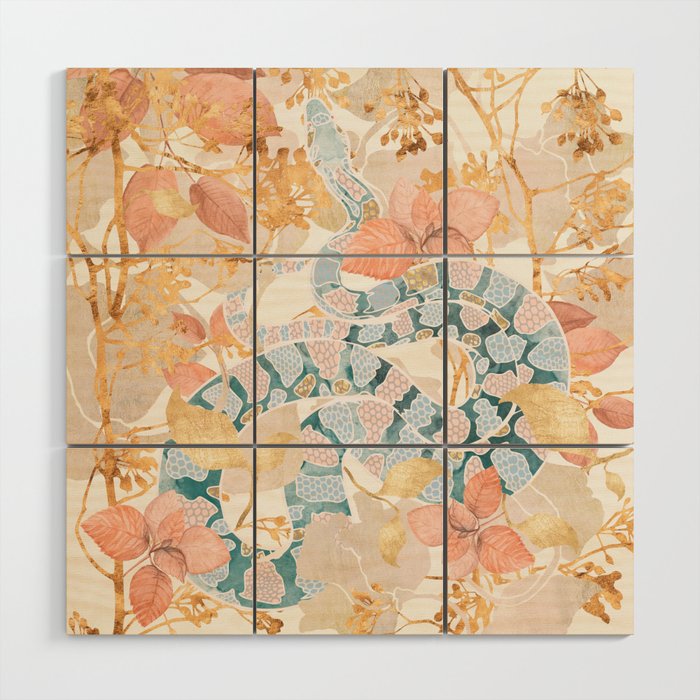 Coral Spring Garden Wood Wall Art Gallery Image 1