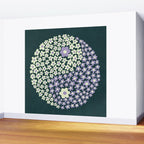 Floral yin-yang Wall Mural Gallery Image 2
