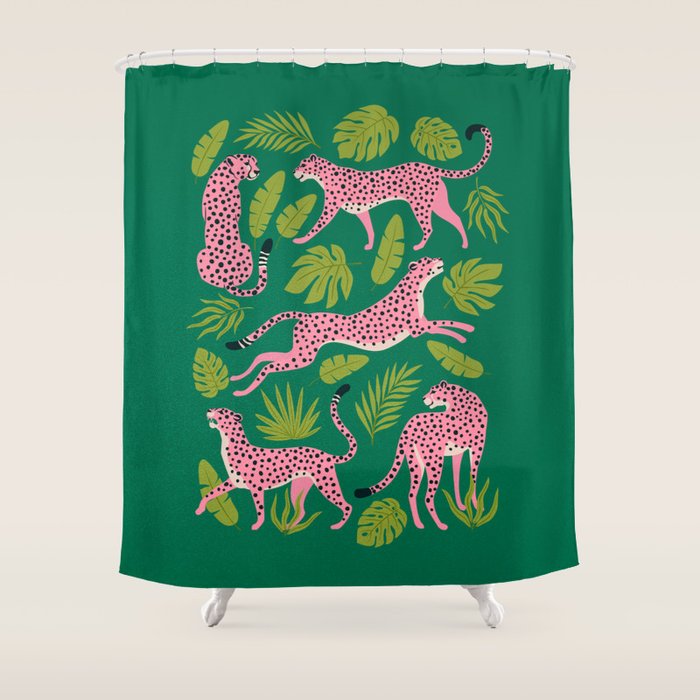 The Stare: Pop Tropical Edition Shower Curtain Gallery Image 1