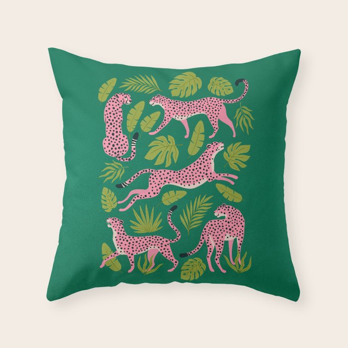 The Stare: Pop Tropical Edition Throw Pillow Gallery Image 6