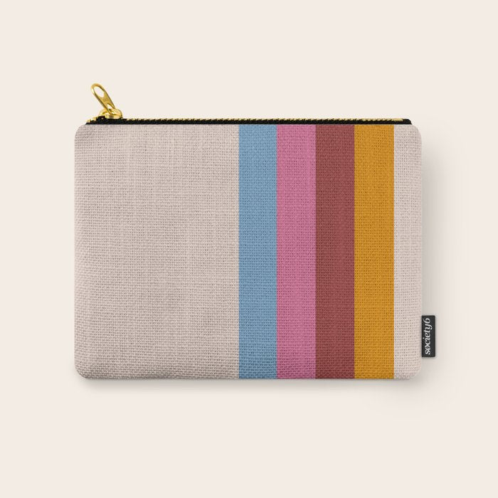 Modern Abstract Rainbow Carry All Pouch Gallery Image 1