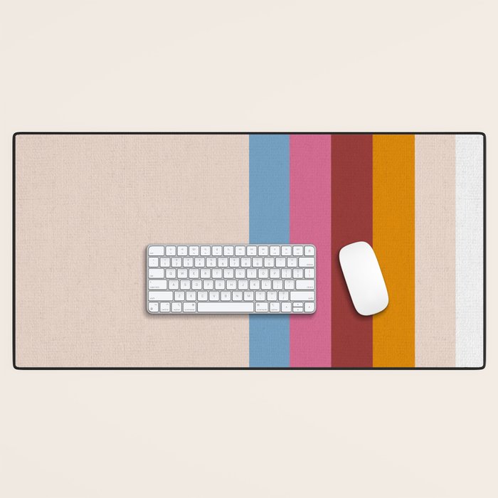 Modern Abstract Rainbow Desk Mat Gallery Image 1