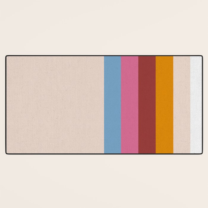 Modern Abstract Rainbow Desk Mat Gallery Image 3