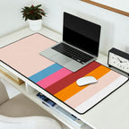 Modern Abstract Rainbow Desk Mat Gallery Image 2