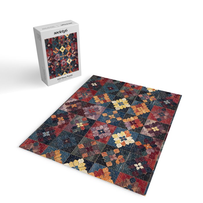 Amethyst Trail Patchwork Jigsaw Puzzle Gallery Image 2