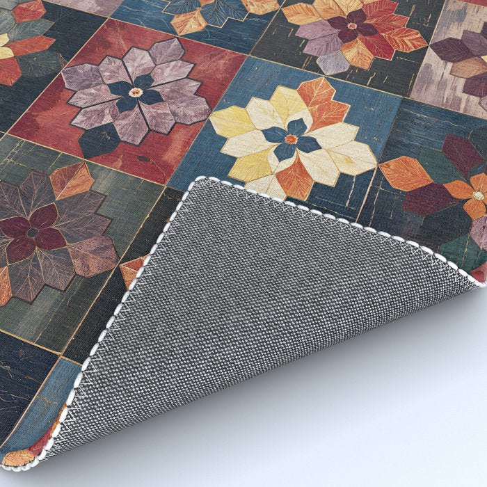 Amethyst Trail Patchwork Rug Gallery Image 4