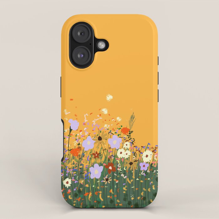 Meadow in summer yellow  iPhone Case Gallery Image 1