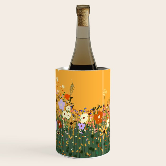 Meadow in summer yellow  Wine Chiller Gallery Image 1