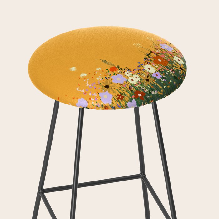 Meadow in summer yellow  Stool Gallery Image 2