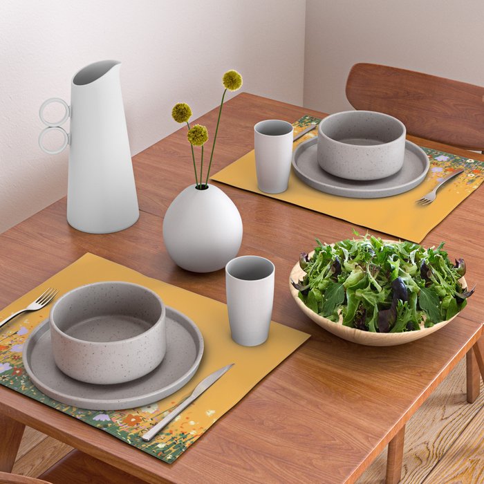 Meadow in summer yellow  Placemat Gallery Image 2